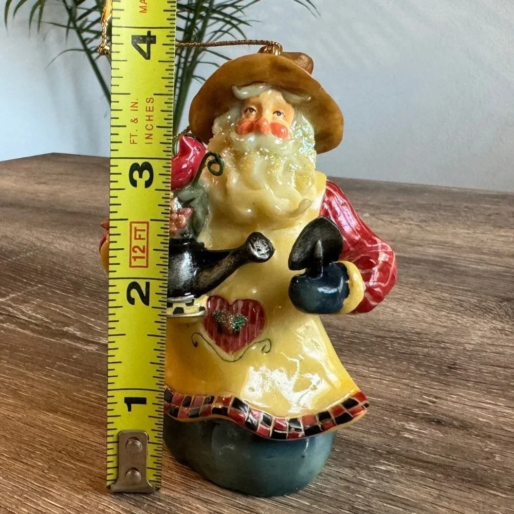 Santa Claus Glaze Christmas Ornaments.